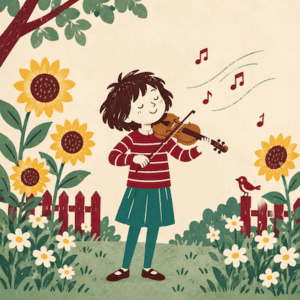 In a garden